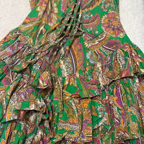 Colorful Paisley Ruffle Dress - Picture 1 of 3